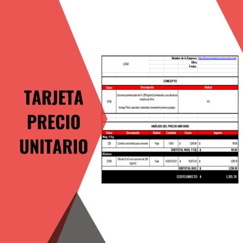 Tarjeta de Precios Unitarios en la Construcción Guía Completa