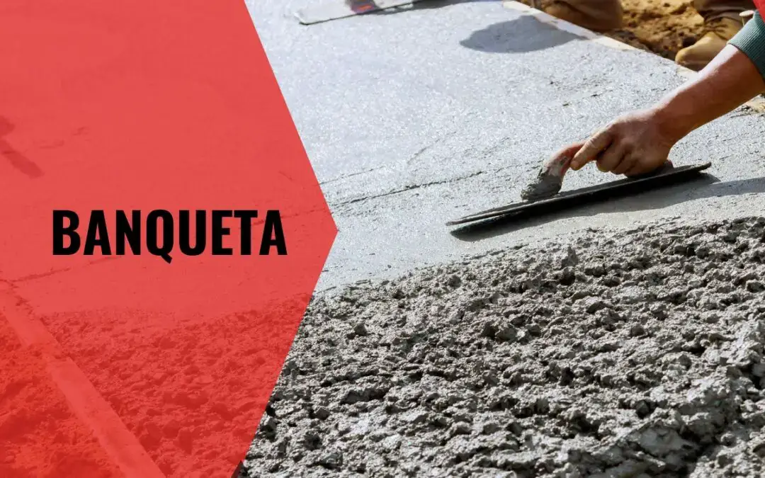 BANQUETA DE CONCRETO POR M2